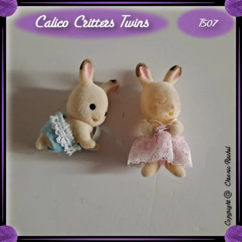 Hopscotch Rabbit Sleeping & Awake Twin Babies